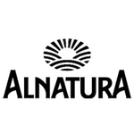 Schwarzes Logo des Unternehmens Alnatura.