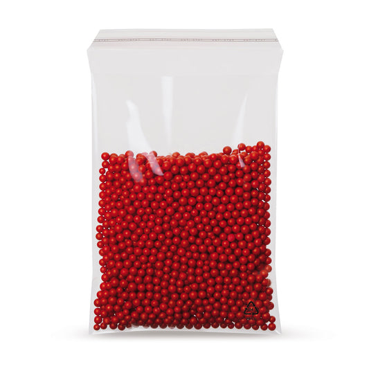 LDPE-Adhäsionsverschlussbeutel mit abgeschrägter Klappe ohne Luftloch 50 - 70 mµ