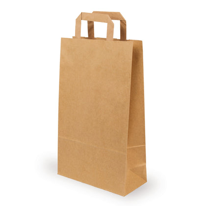 Papier Tragetasche Braun — Hauptansicht vom Verpackungs-Importeur Elke Plastic