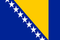 Ein Bild der Flagge von Bosnien  & Herzegowina