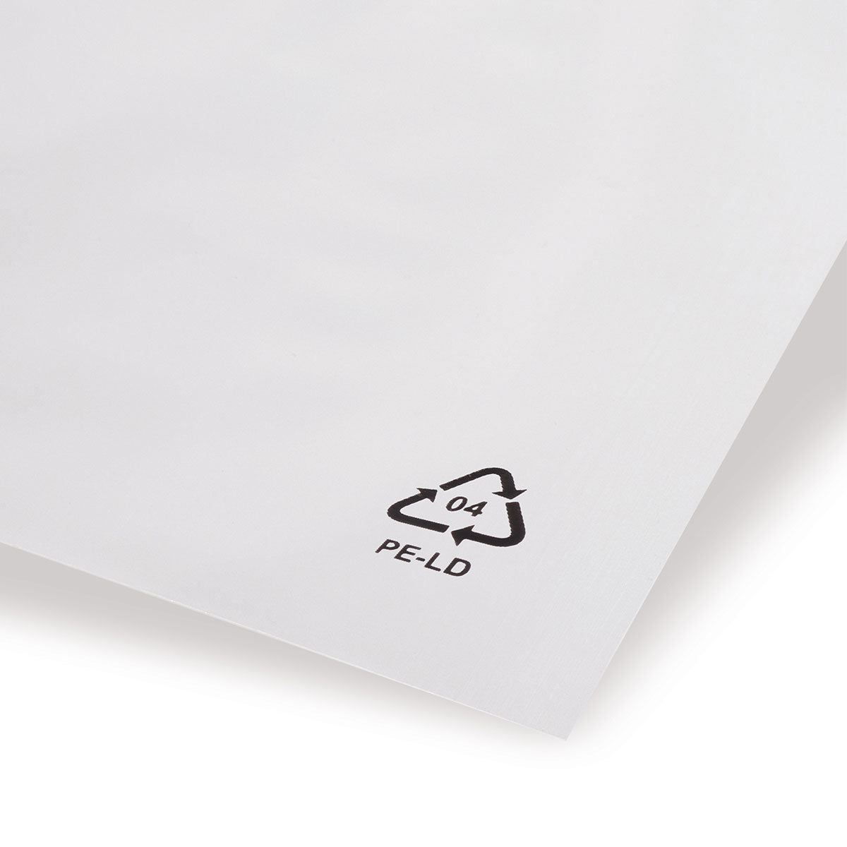 LDPE-Adhäsionsverschlussbeutel mit abgeschrägter Klappe ohne Luftloch 50 - 70 mµ