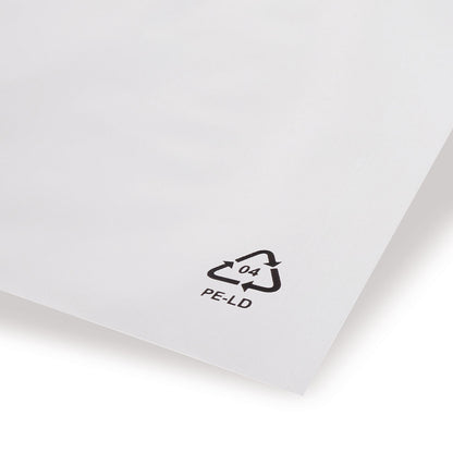 LDPE-Adhäsionsverschlussbeutel mit abgeschrägter Klappe ohne Luftloch 50 - 70 mµ