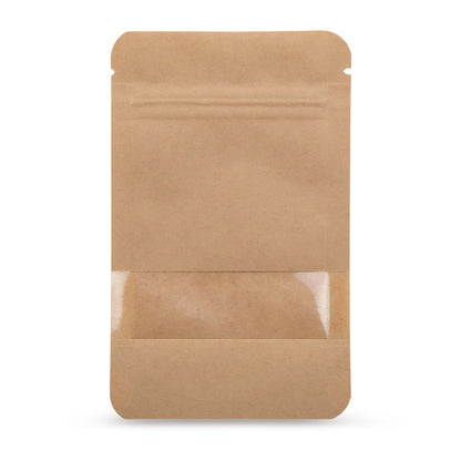 Standbodenbeutel Kraftpapier mit Sichtfenster Base