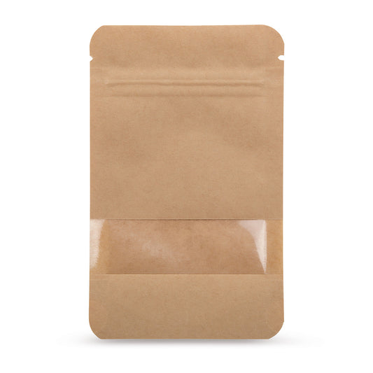 Standbodenbeutel Kraftpapier mit Sichtfenster Base
