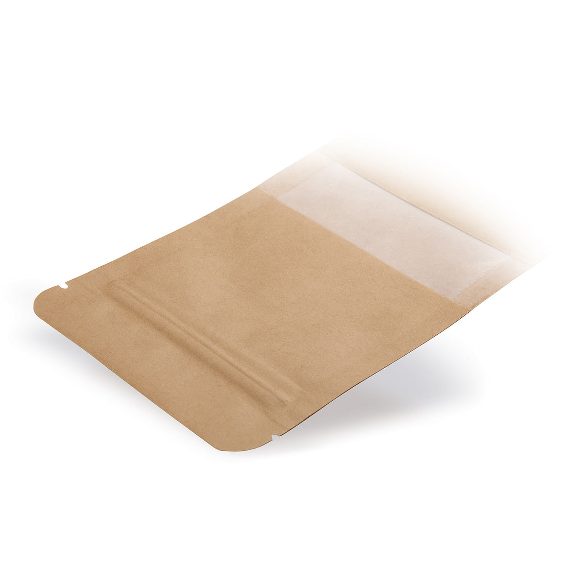 Standbodenbeutel Kraftpapier mit Sichtfenster Detail 2