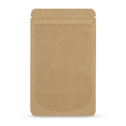 Standbodenbeutel Kraftpapier — Hauptansicht des Beutels mit Kraftpapier-Optik von Elke Plastic
