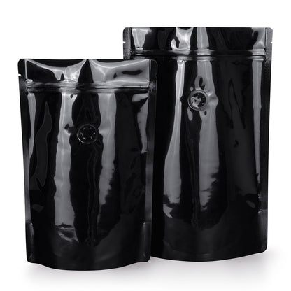 Stand Up Pouches Black with Aroma Protection Valve Detail 6